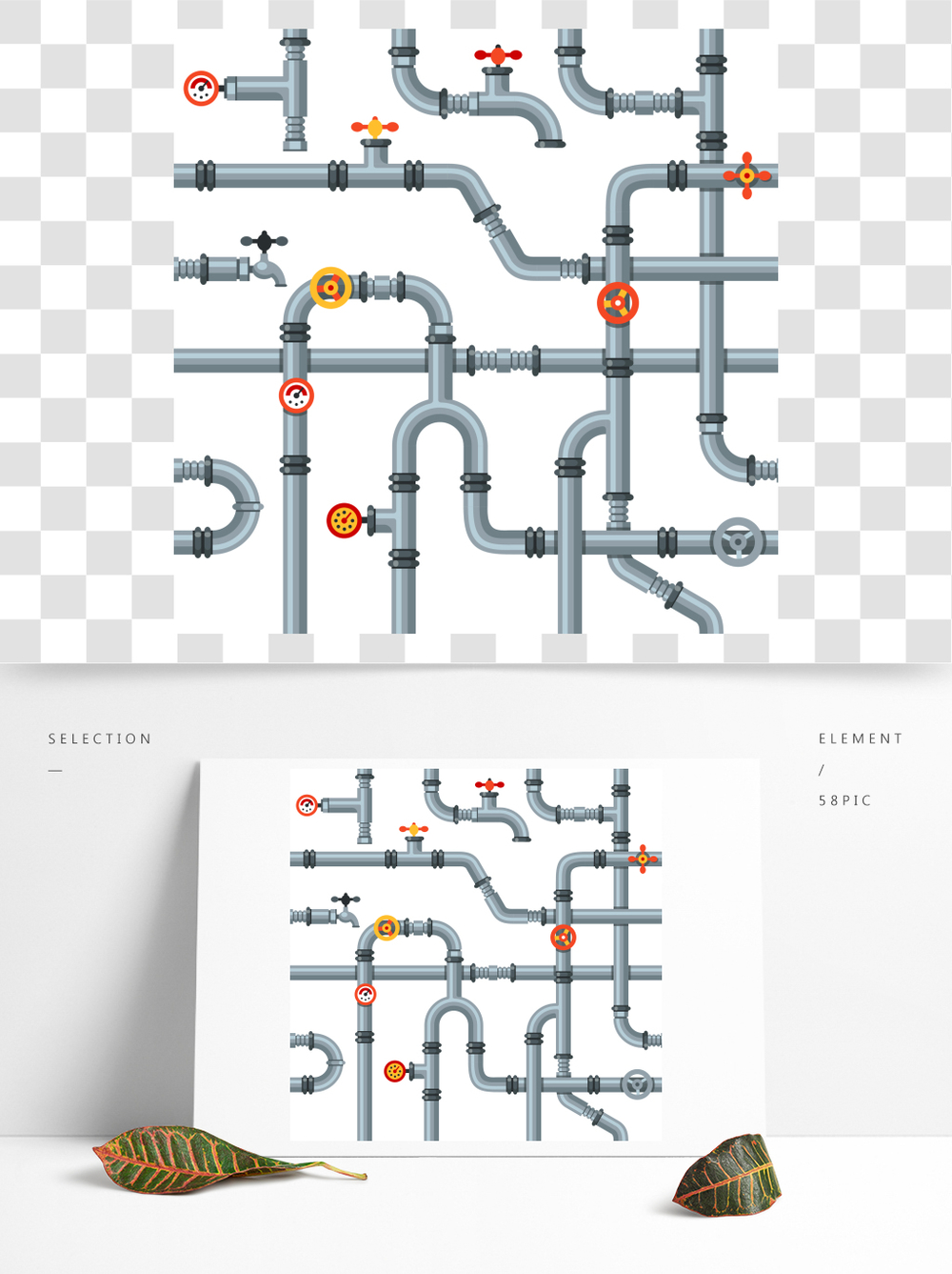 工业管道系统中的关键组件与向量概念应用