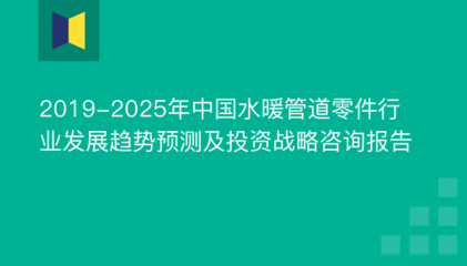 2019-2025年中国水暖管道零件行业发展趋势预测及投资战略咨询报告